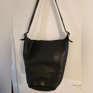 Coach leather bucket bag